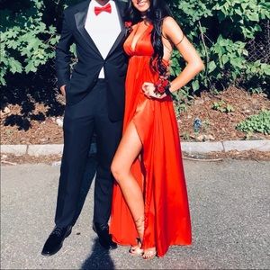 Runaway Goddess Red Silk Dress